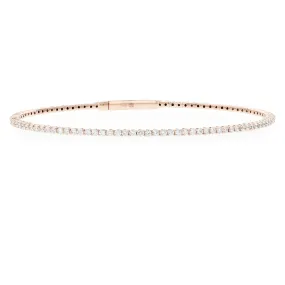 14K Diamond Bangle Bracelet