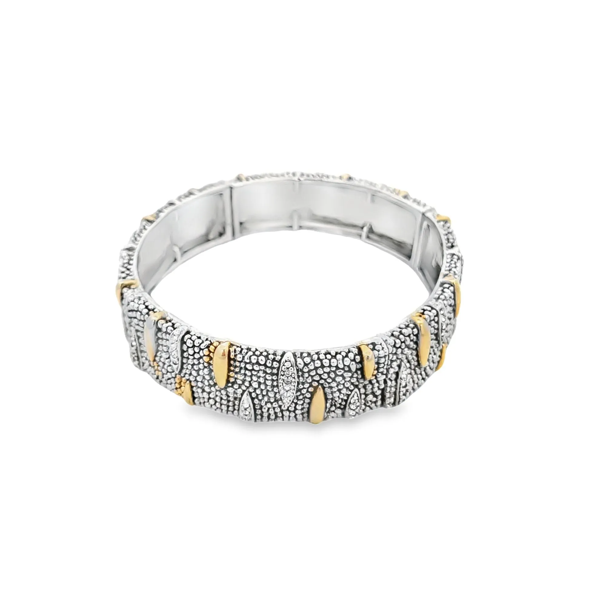 16mm Designed Bangle With CZ Stones