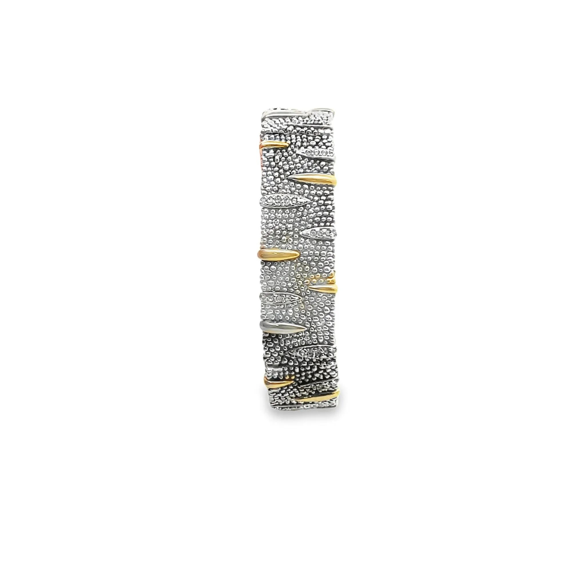 16mm Designed Bangle With CZ Stones