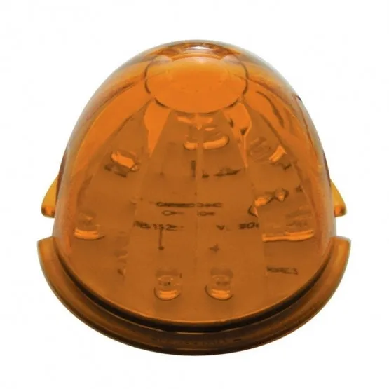 17 LED Dual Function Watermelon Cab Light - Amber LED/Amber Lens