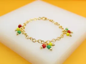 18K Gold Filled Beaded Bracelet (I513)