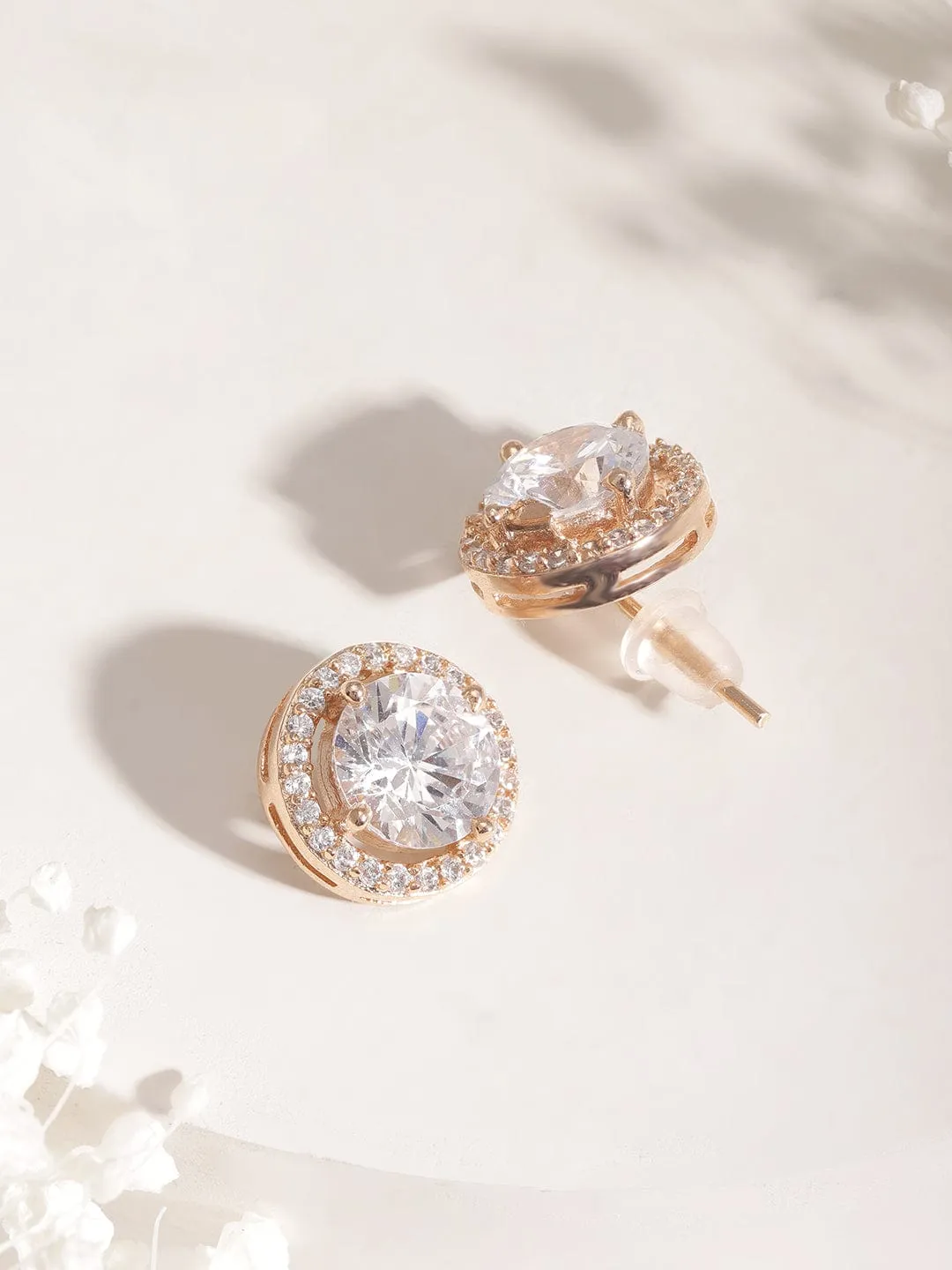 18KT Gold Plated High Quality Cubic Zirconia Studded Pendent Set