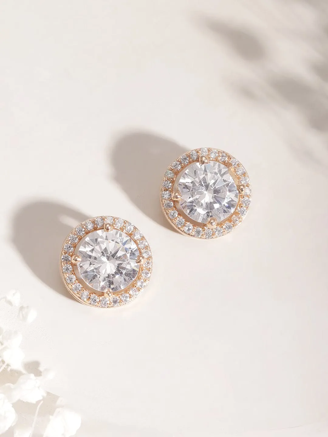18KT Gold Plated High Quality Cubic Zirconia Studded Pendent Set