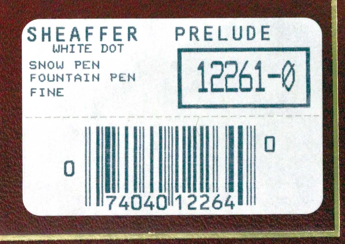 1997 SHEAFFER HOLIDAY ORIGINALS "THE SNOW PEN" FOUNTAIN PEN MINT IN BOX NEVER INKED