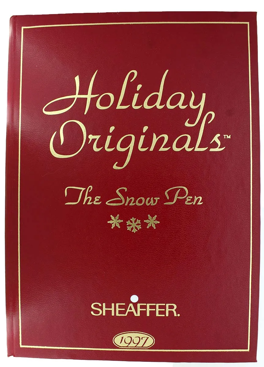 1997 SHEAFFER HOLIDAY ORIGINALS "THE SNOW PEN" FOUNTAIN PEN MINT IN BOX NEVER INKED
