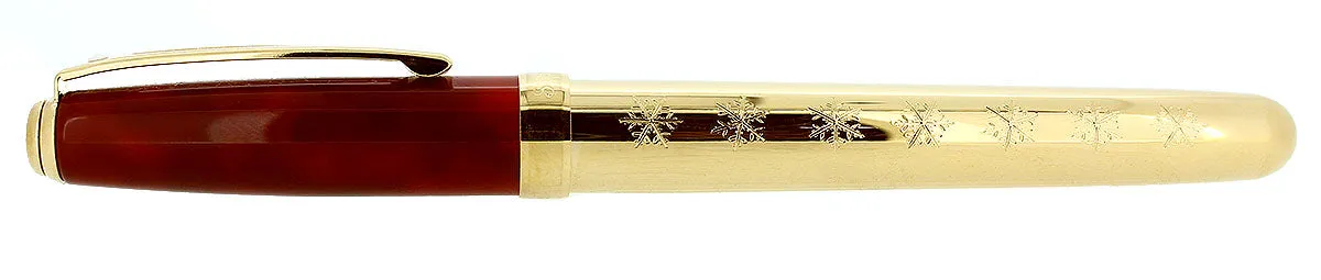 1997 SHEAFFER HOLIDAY ORIGINALS "THE SNOW PEN" FOUNTAIN PEN MINT IN BOX NEVER INKED