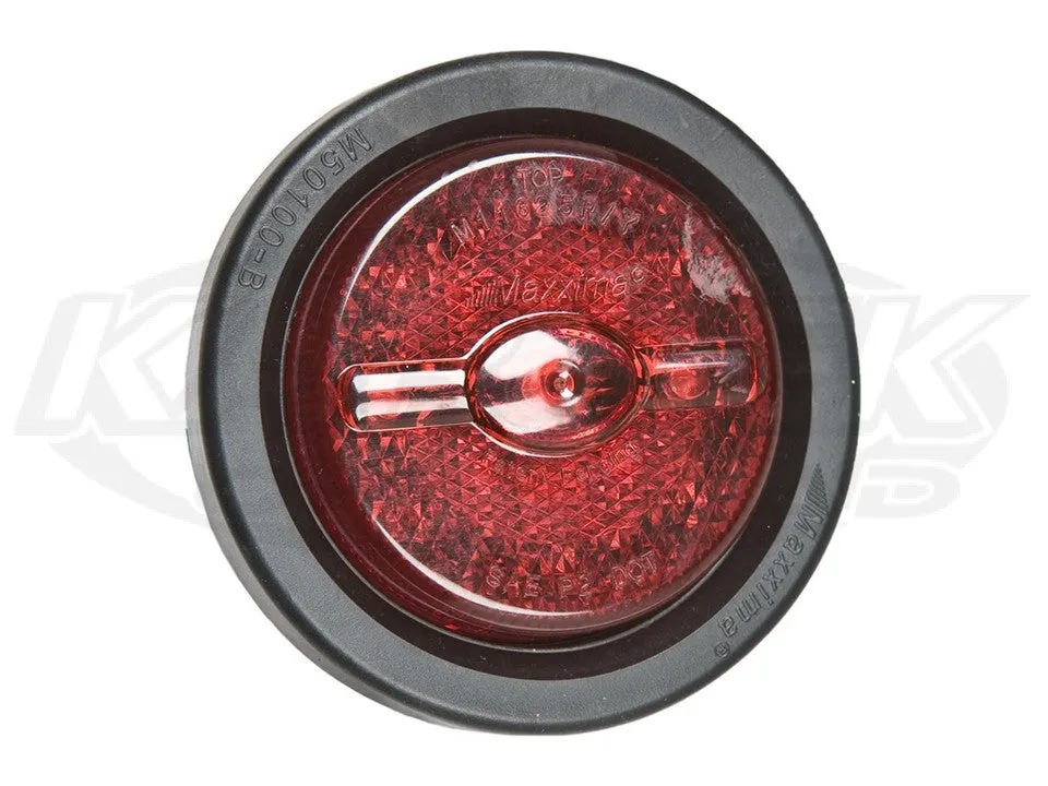2-1/2" Round LED Standard Lens Red