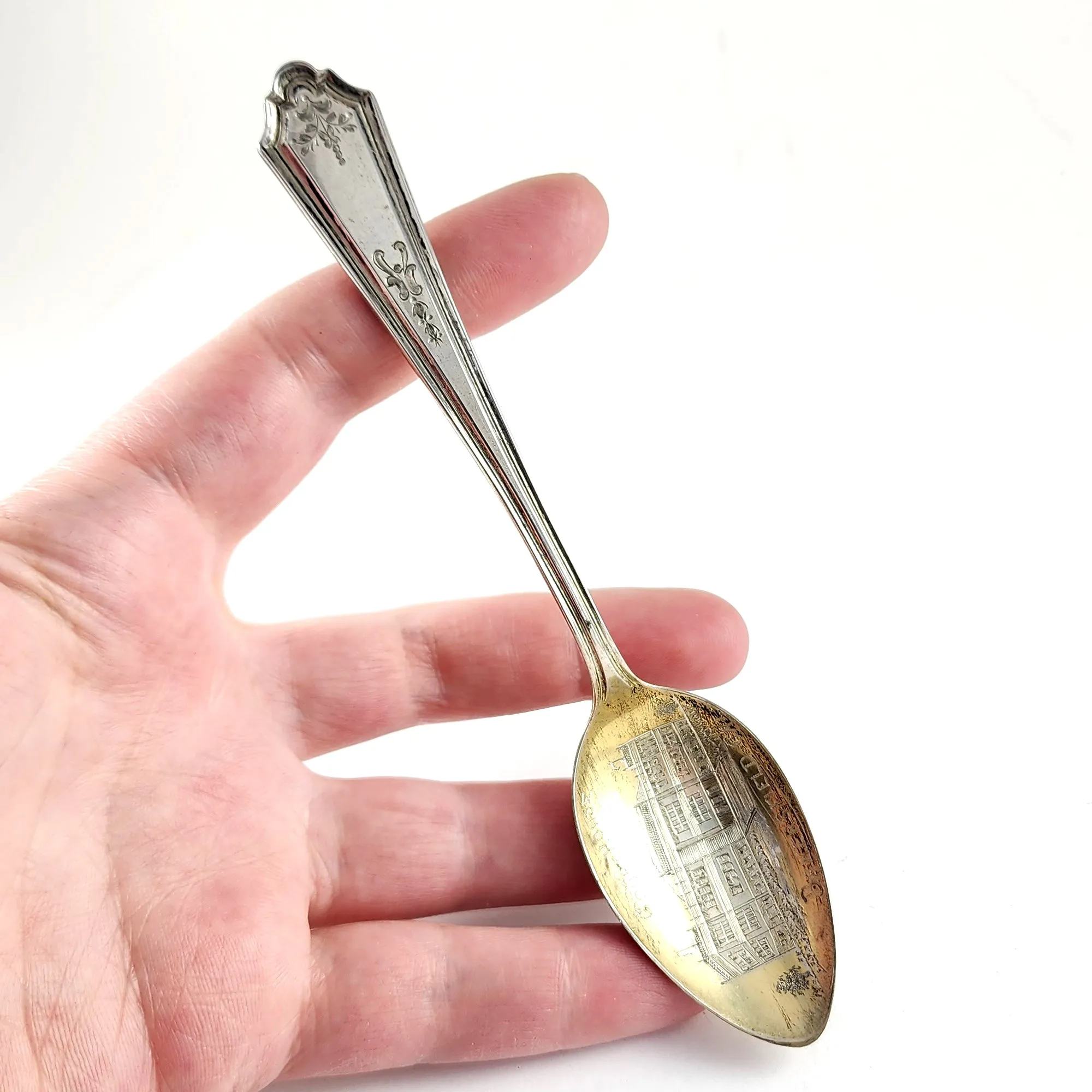 Alvin Hamilton Engraved Sterling Silver Spoon Ring - Made to Order