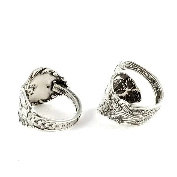 Alvin Hamilton Engraved Sterling Silver Spoon Ring - Made to Order