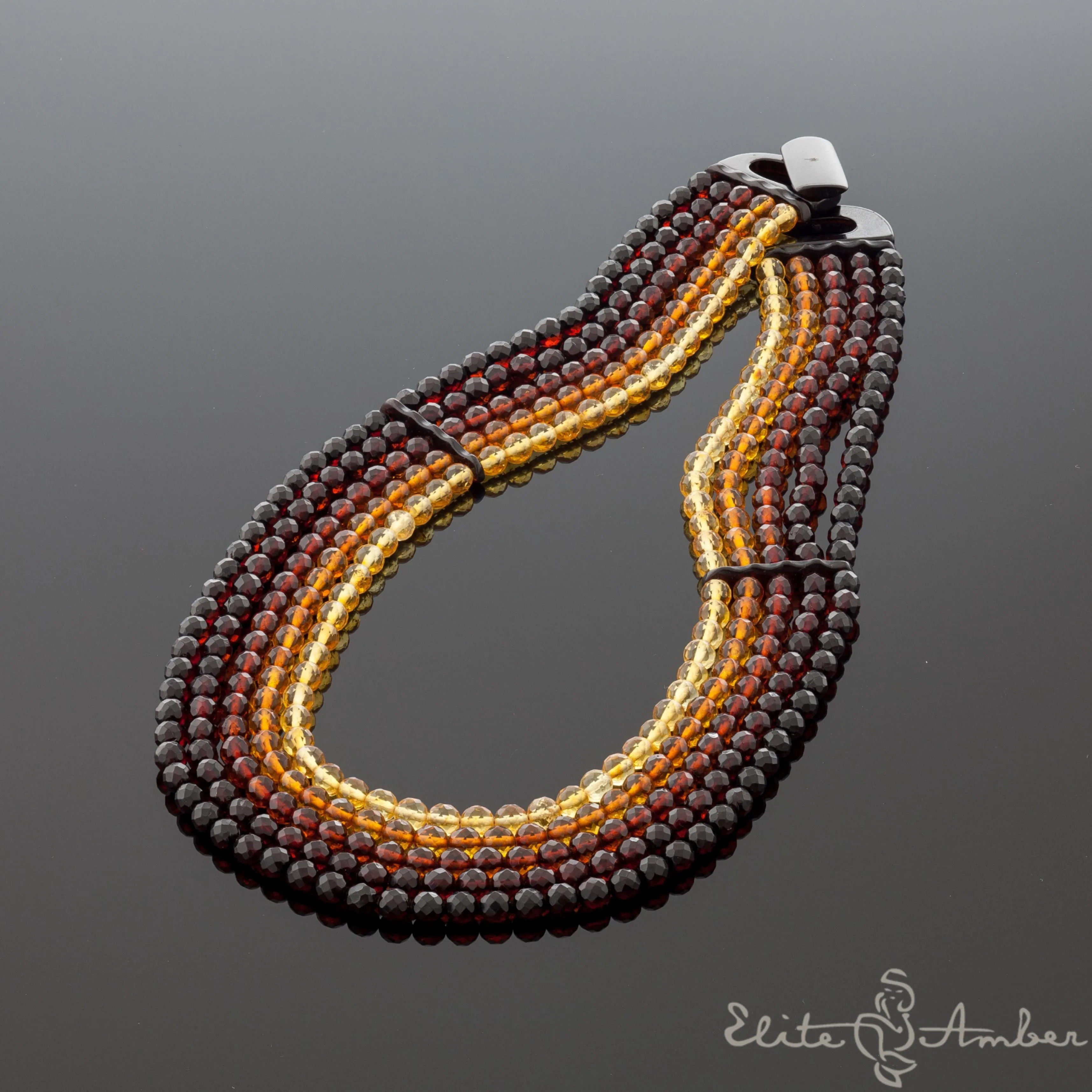 Amber necklace "Queen aurora"