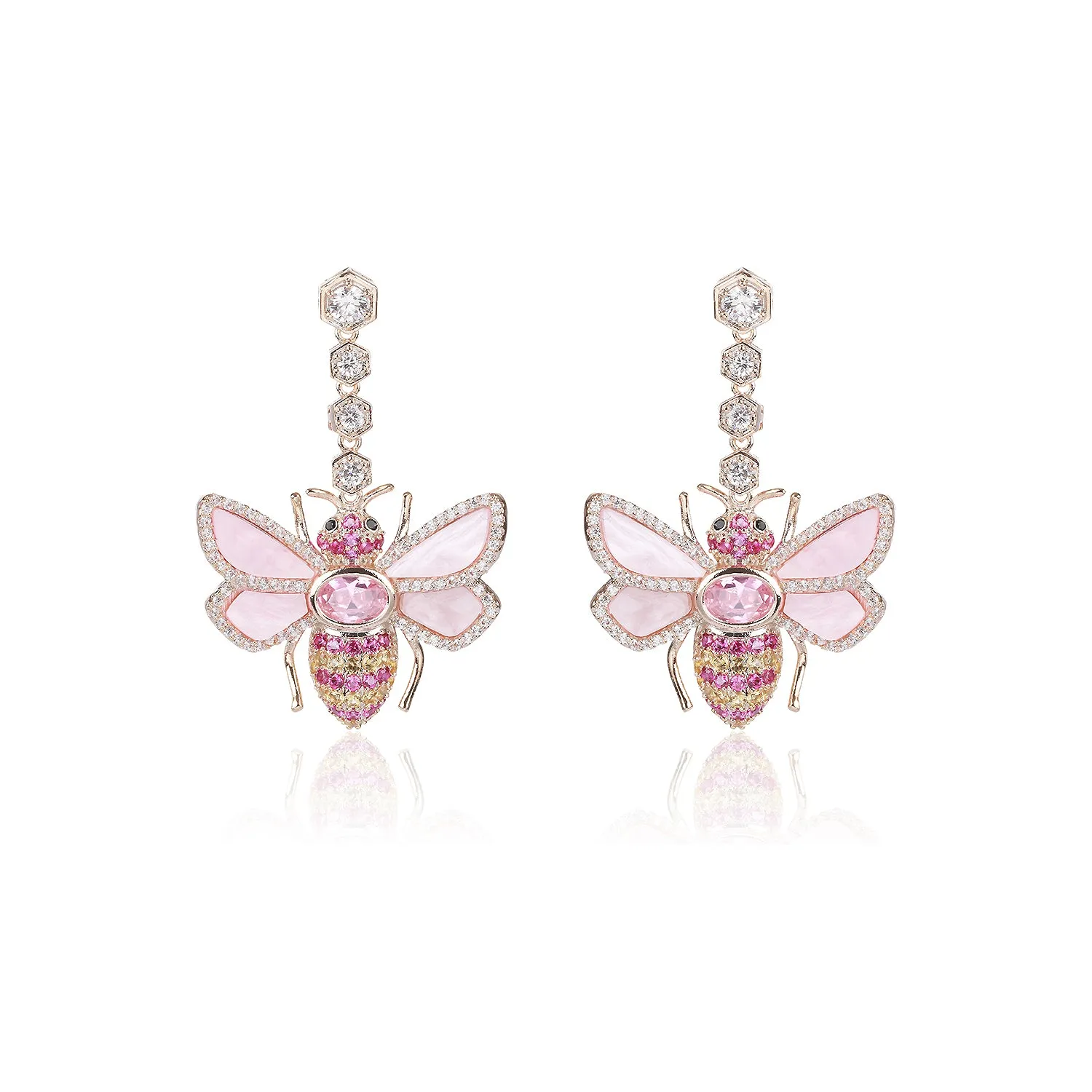 Bee CZ Dangle Earring for Women Girl Birthday Party Jewelry CE11771