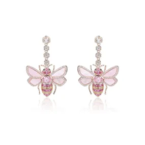 Bee CZ Dangle Earring for Women Girl Birthday Party Jewelry CE11771