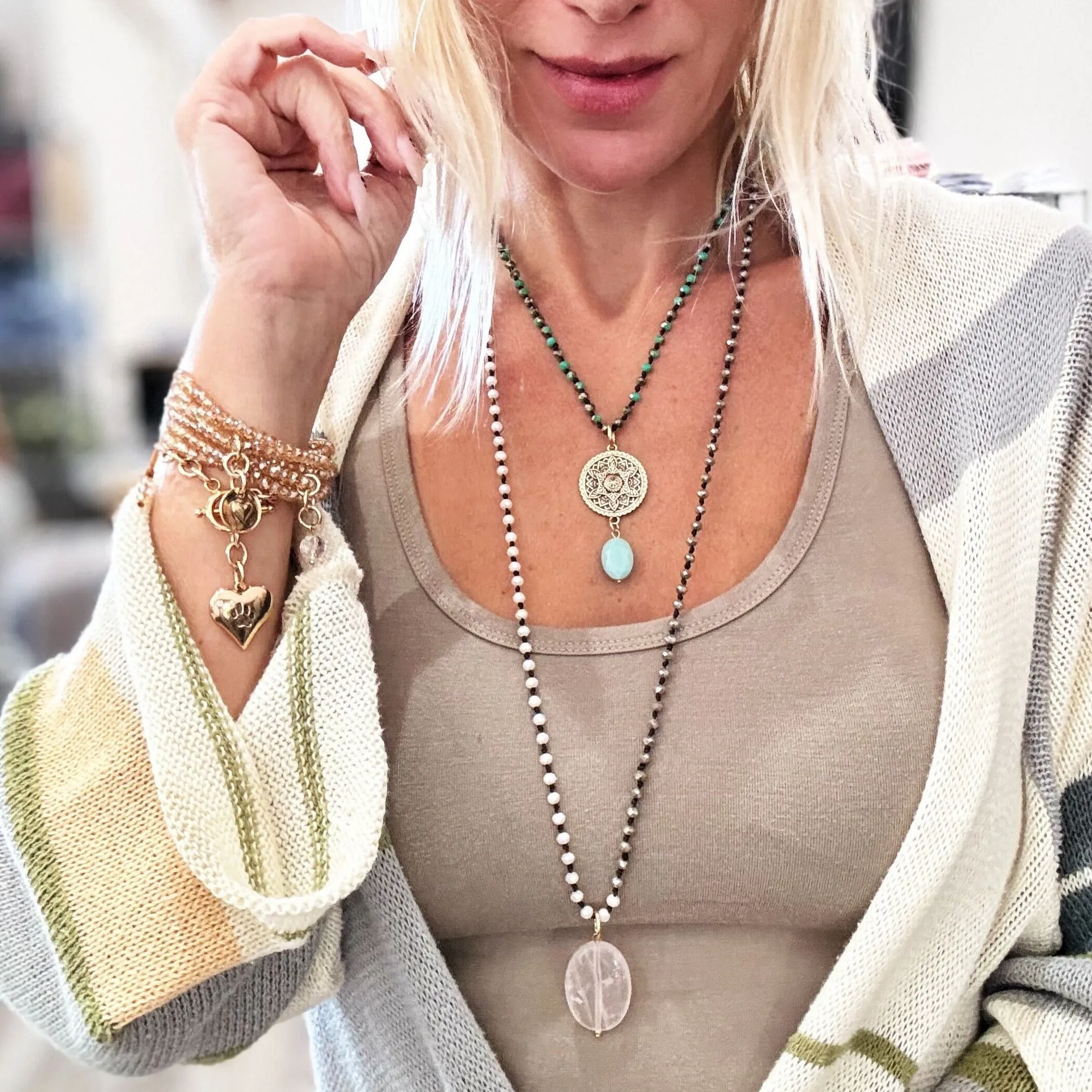 BLESSED GUIDED LOVED | MANDALA | Original Necklace