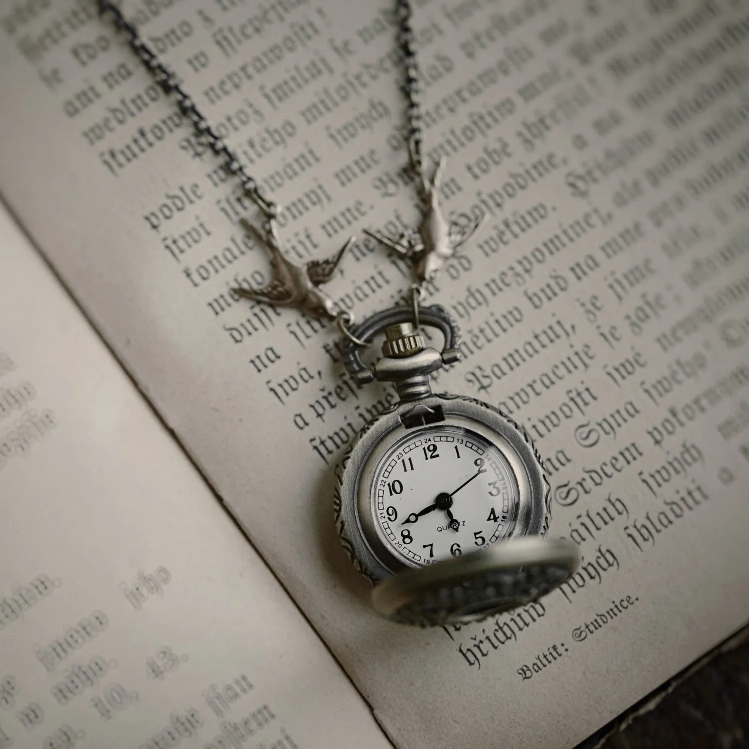Brass Pocket Watch Necklace number 20