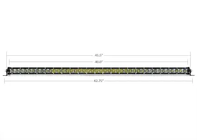 Cali Raised LED 42" Slim Single Row LED Bar - Amber