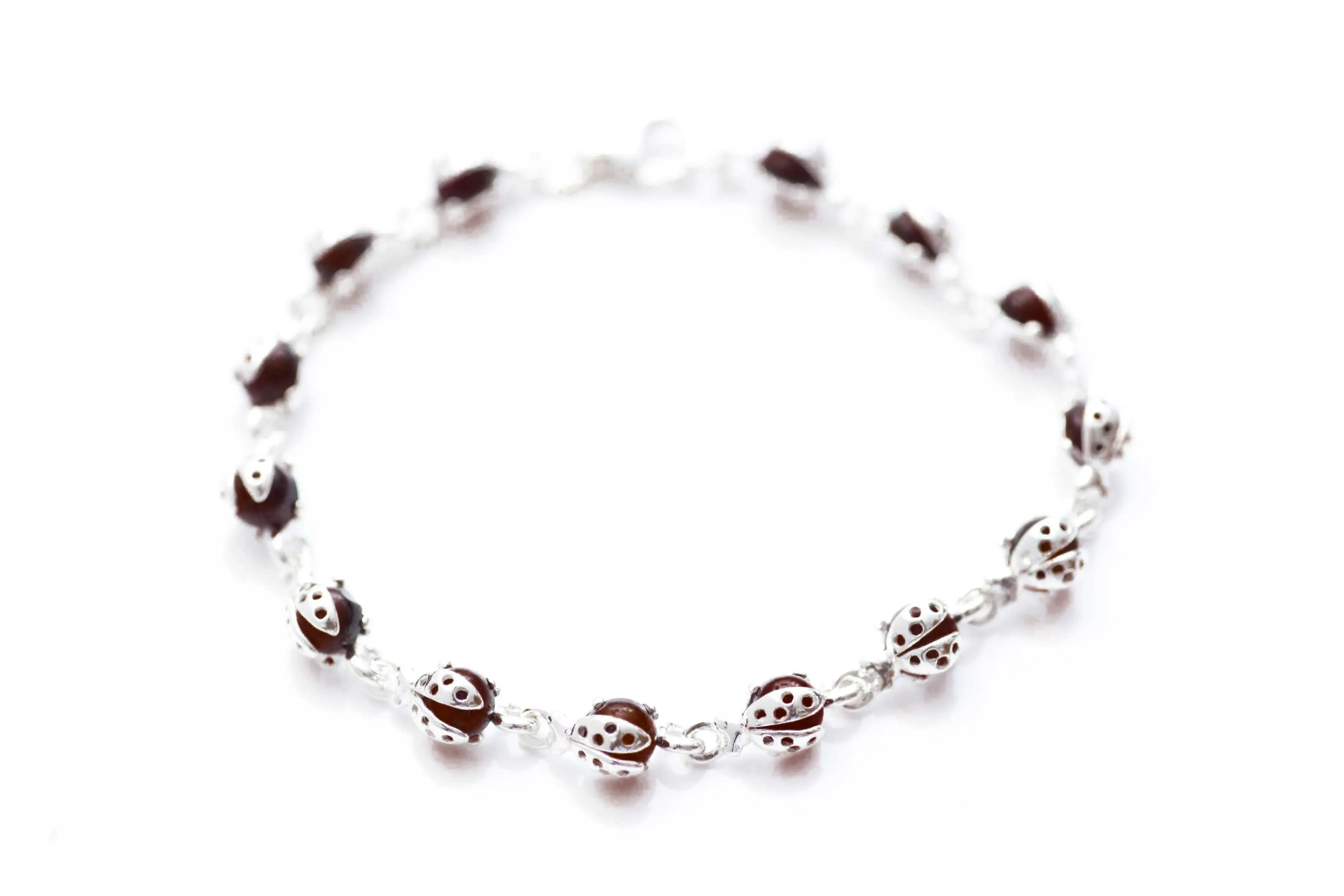 Cherry Red Ladybird Bracelet