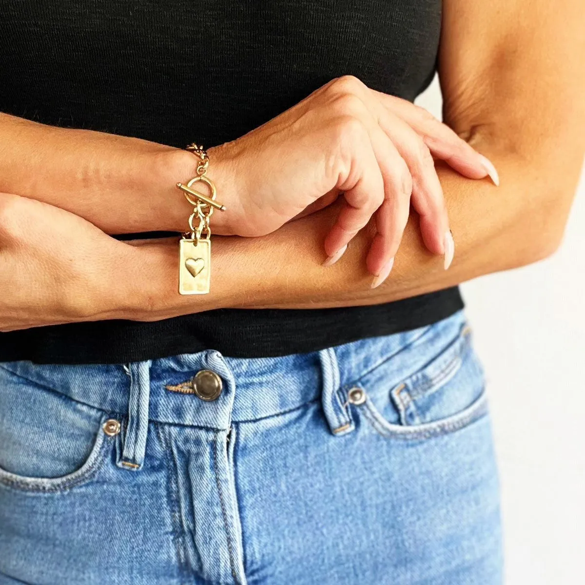 CHOOSE YOUR MESSAGE | RECTANGLE | Chain Bracelet