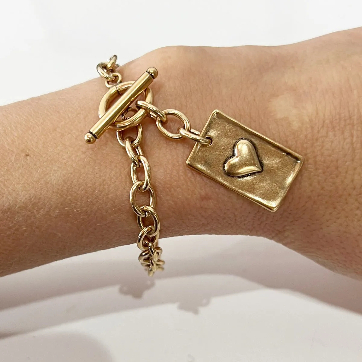 CHOOSE YOUR MESSAGE | RECTANGLE | Chain Bracelet