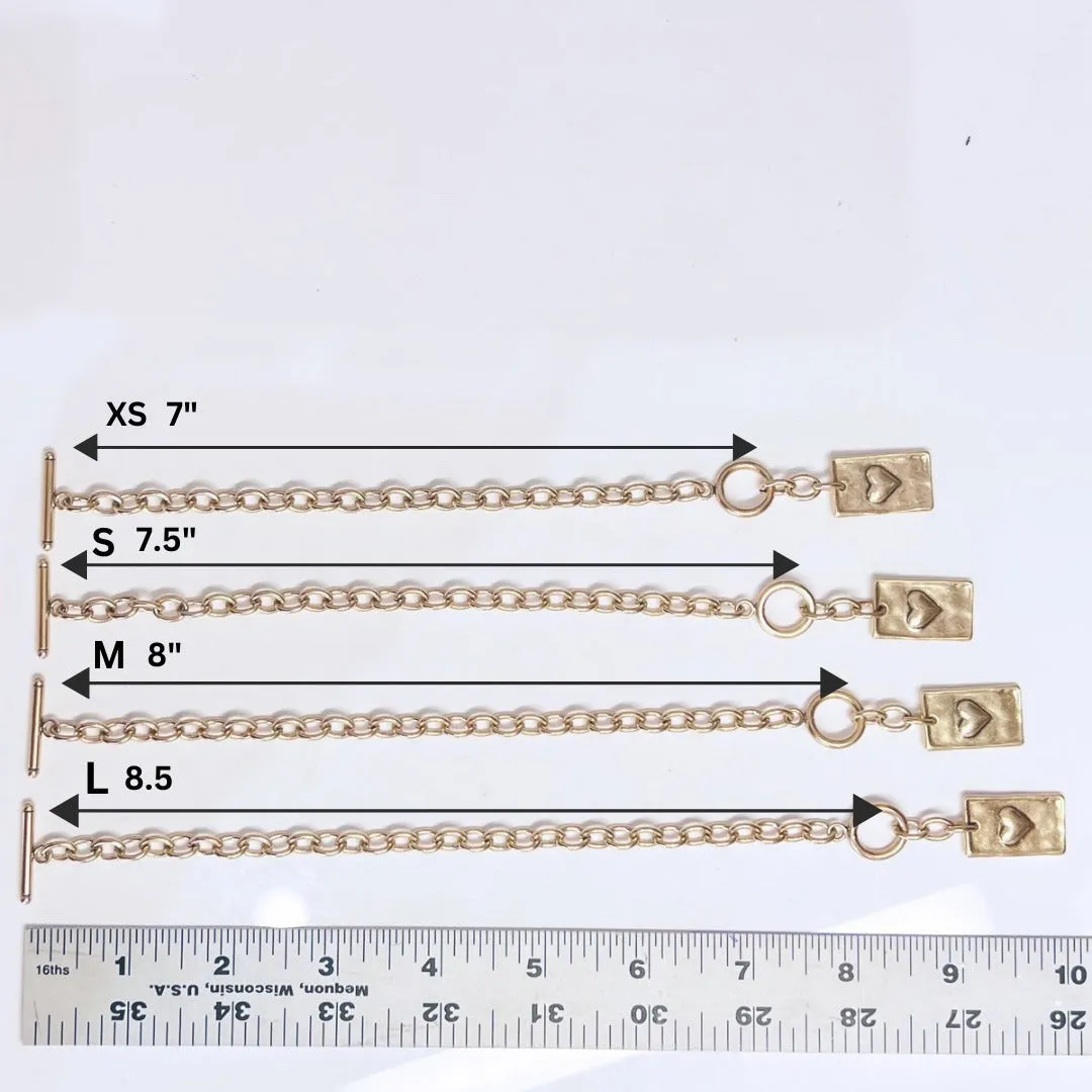 CHOOSE YOUR MESSAGE | RECTANGLE | Chain Bracelet