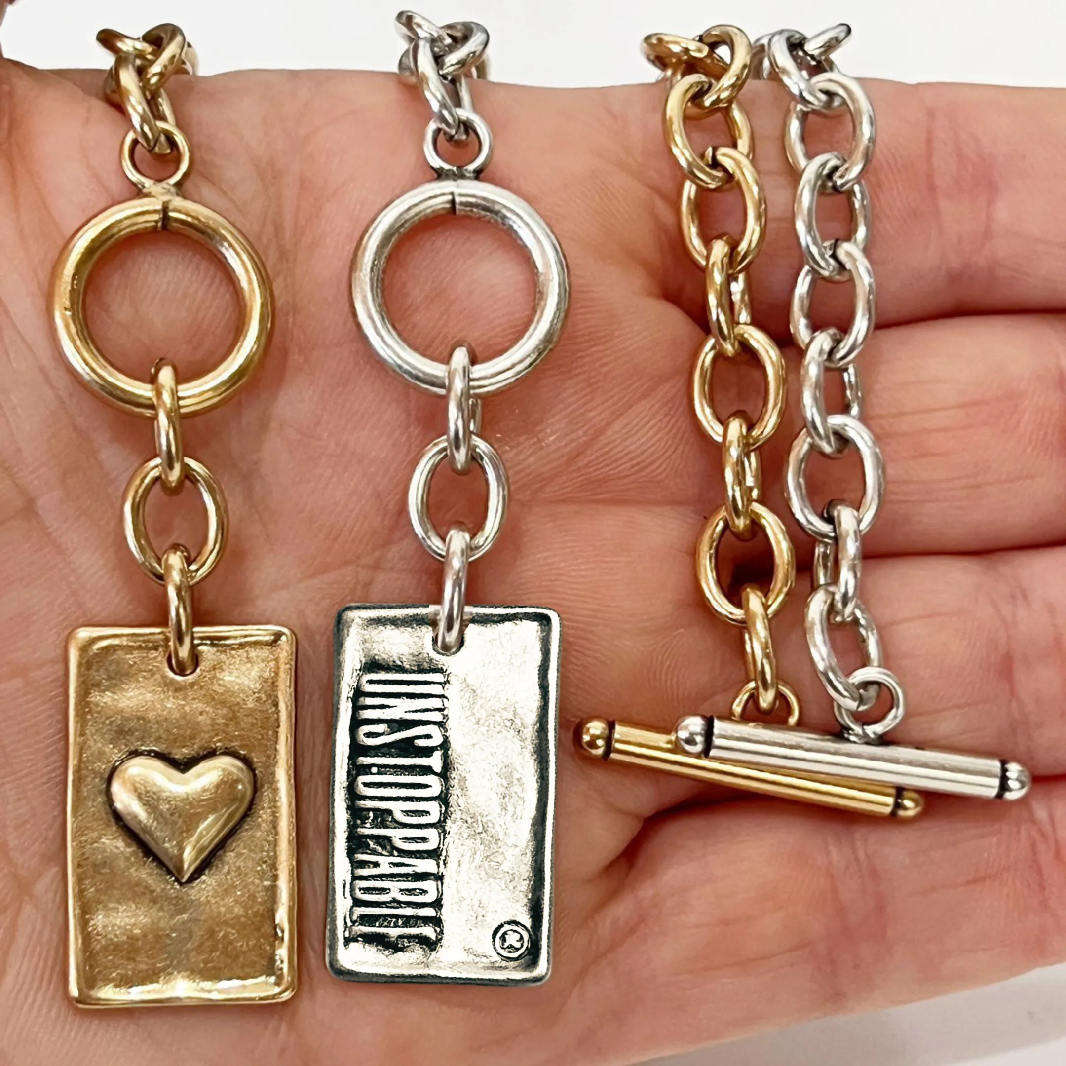 CHOOSE YOUR MESSAGE | RECTANGLE | Chain Bracelet