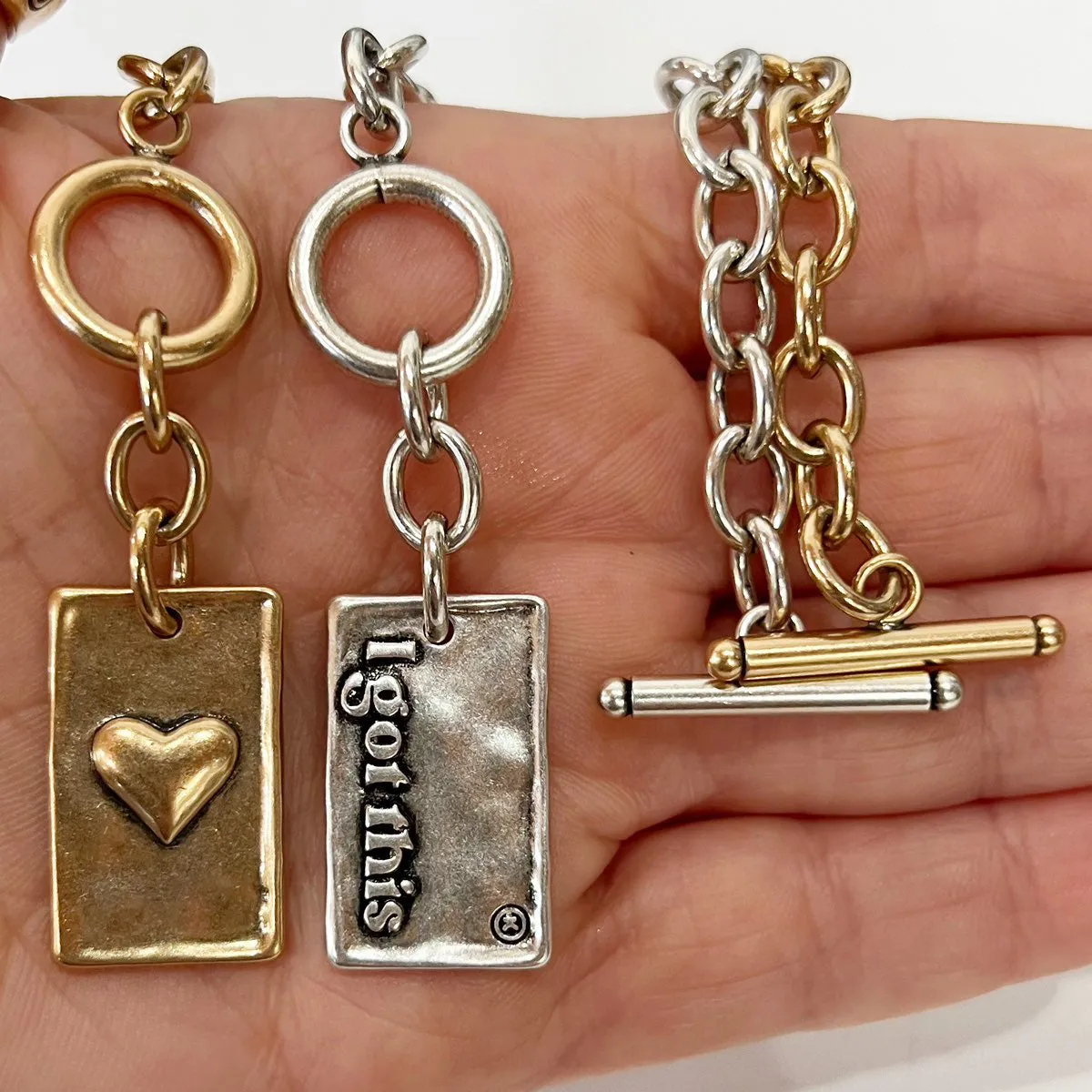 CHOOSE YOUR MESSAGE | RECTANGLE | Chain Bracelet