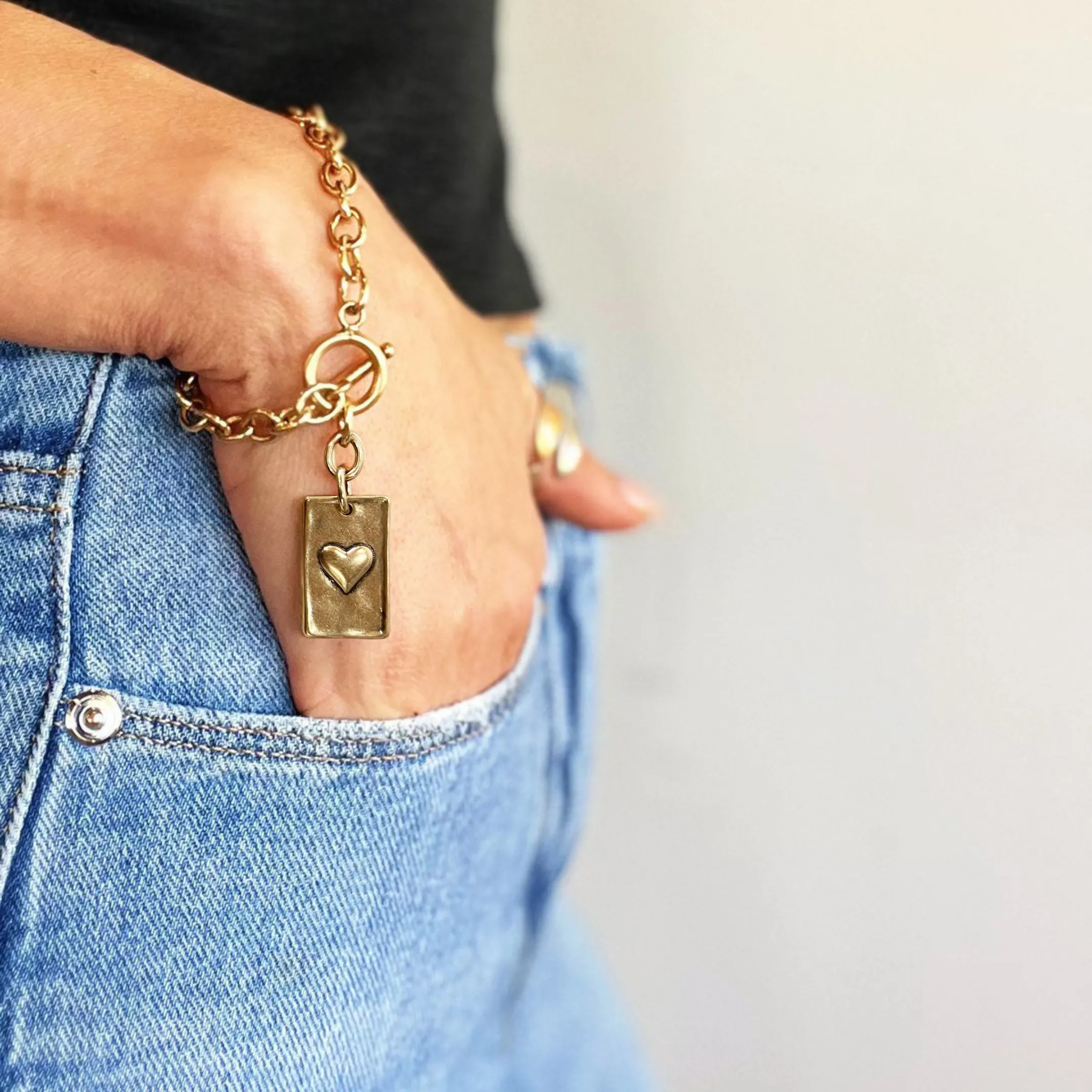 CHOOSE YOUR MESSAGE | RECTANGLE | Chain Bracelet