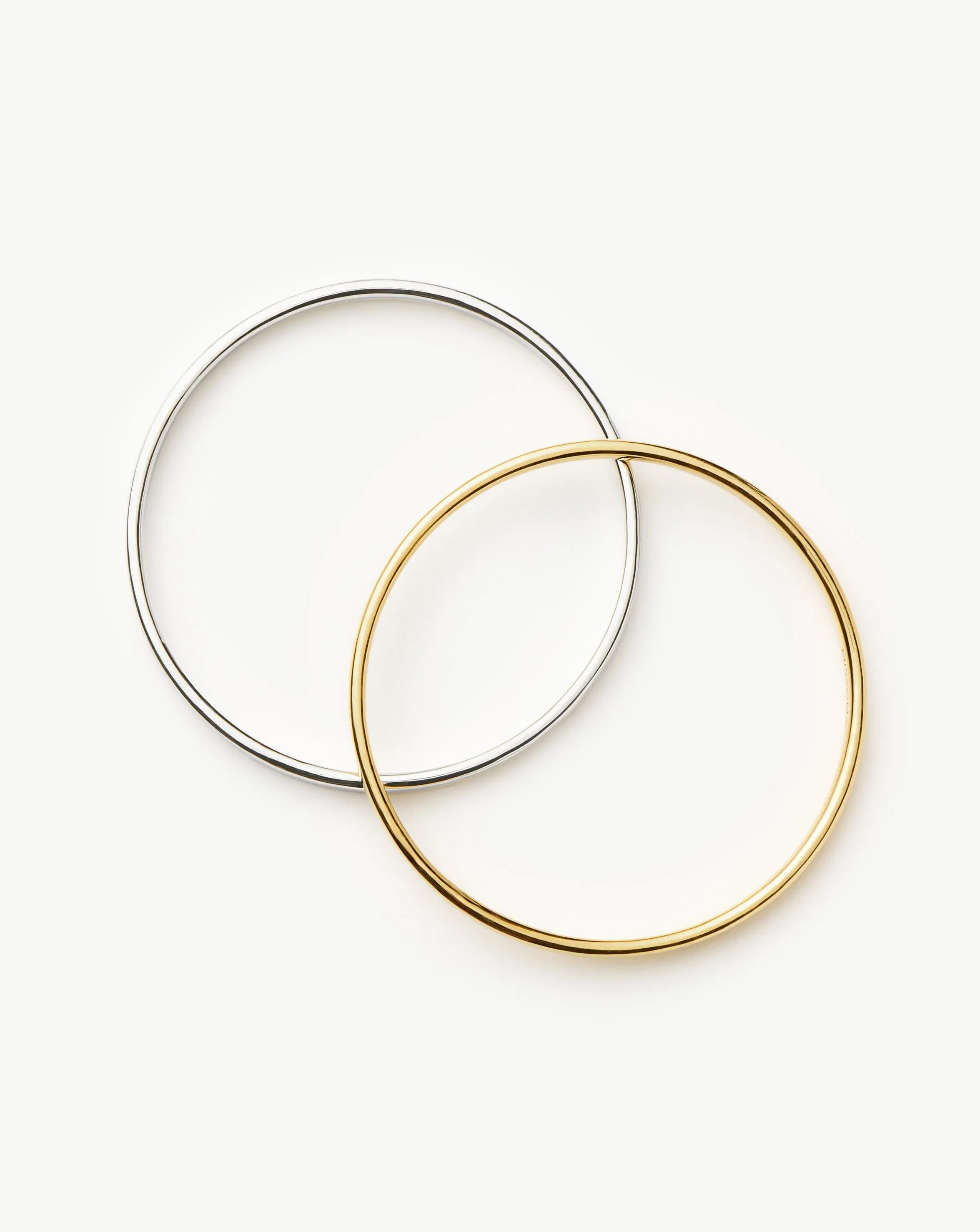 Classic Bangle Bracelet Set | Mixed Metal
