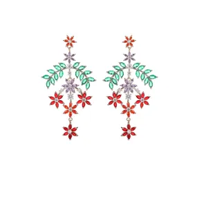 Cubic Zircon CZ Dangle Earrings for Wedding, Crystals Drop Earring for Bride, Women Girl Birthday Party Jewelry CE11426