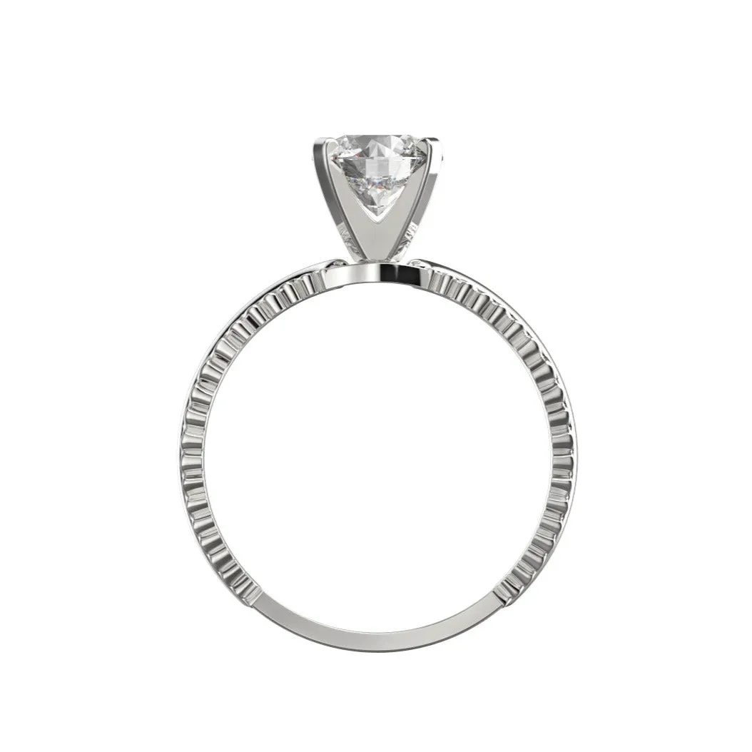 Cubic Zirconia Engagement Ring- Customer Designed Style 2612