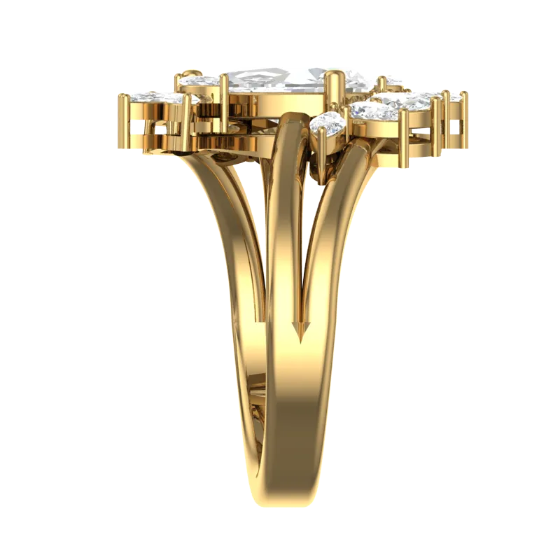 Cubic Zirconia Engagement Ring- Customer Designed Style 6361