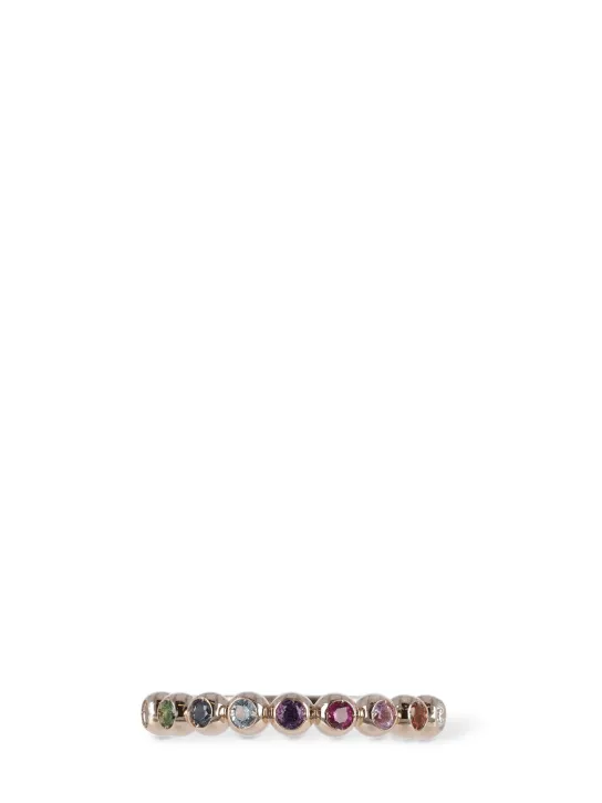 DoDo   9Kt Rose gold Bollicine crystal ring 