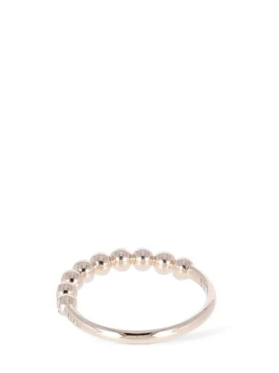 DoDo   9Kt Rose gold Bollicine crystal ring 