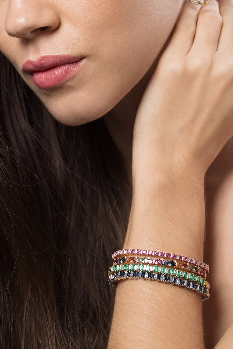 Emerald Baguette Bracelet