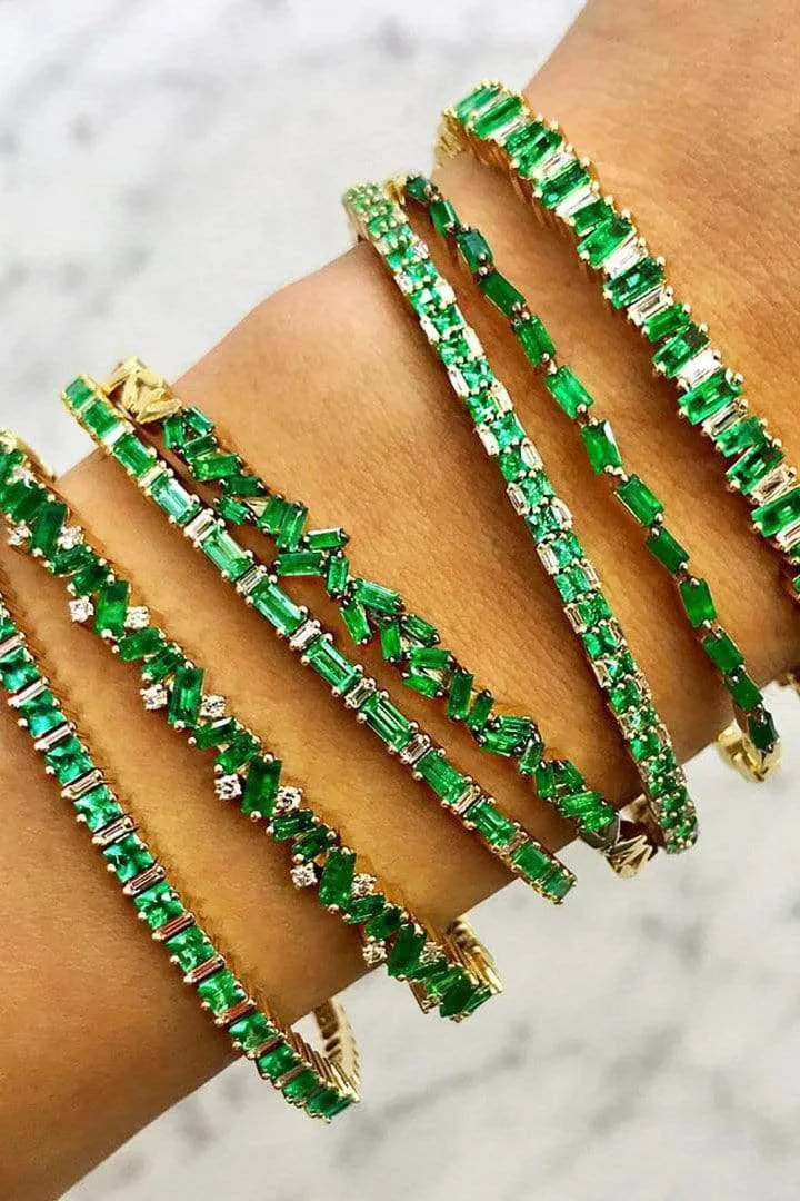 Emerald Baguette Bracelet