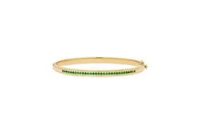 Emerald Bangle Bracelet