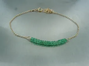 Emerald Bar Bracelet