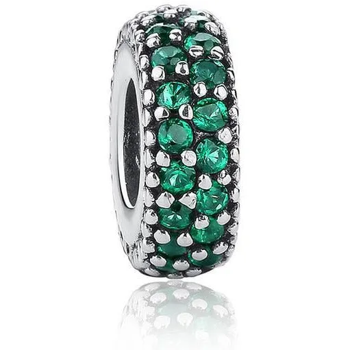 Emerald Green CZ Spacer