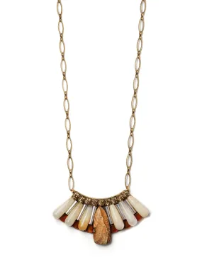 Fanning Stones II Bib Necklace
