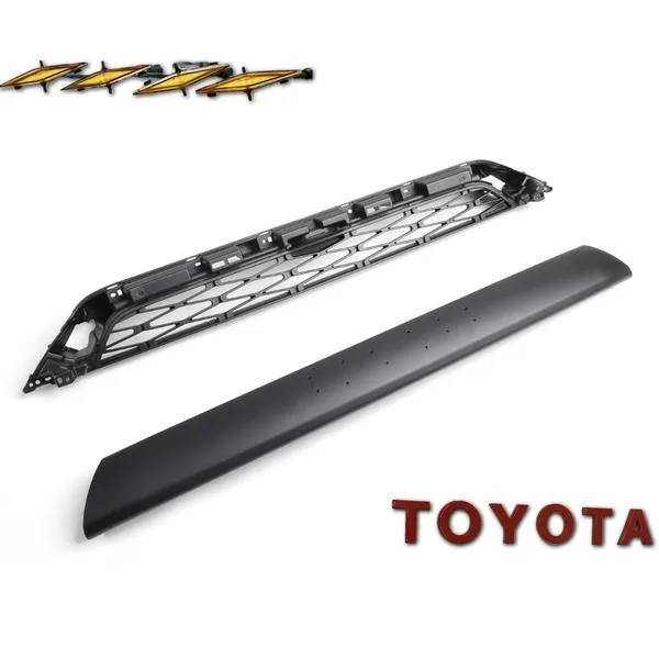 Front Grill With Light for Toyota 4Runner TRD Pro 2014-2019