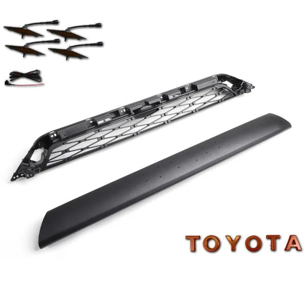 Front Grill With Light for Toyota 4Runner TRD Pro 2014-2019