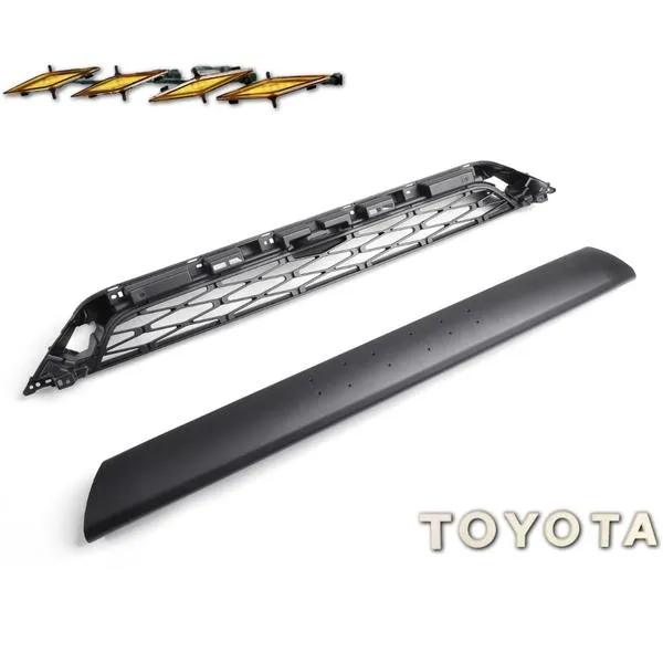 Front Grill With Light for Toyota 4Runner TRD Pro 2014-2019