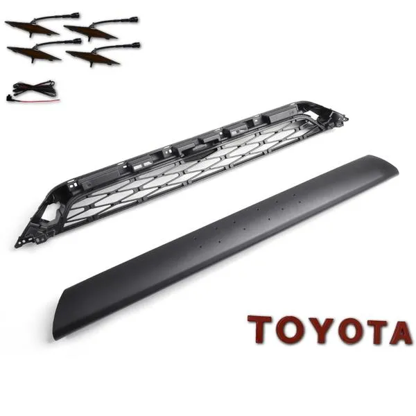 Front Grill With Light for Toyota 4Runner TRD Pro 2014-2019