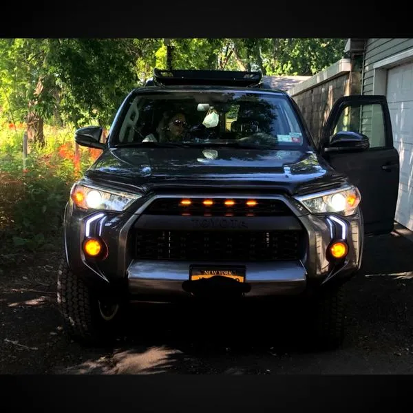 Front Grill With Light for Toyota 4Runner TRD Pro 2014-2019