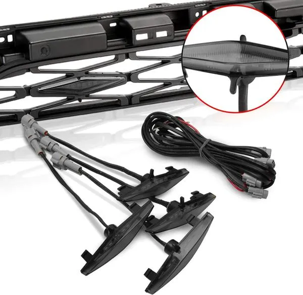 Front Grill With Light for Toyota 4Runner TRD Pro 2014-2019