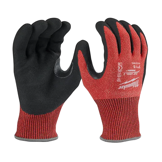 General Purpose Gloves - Milwaukee® Cut Level 4 Nitrile Dipped Gloves, 12 Pack, 48-22-894B