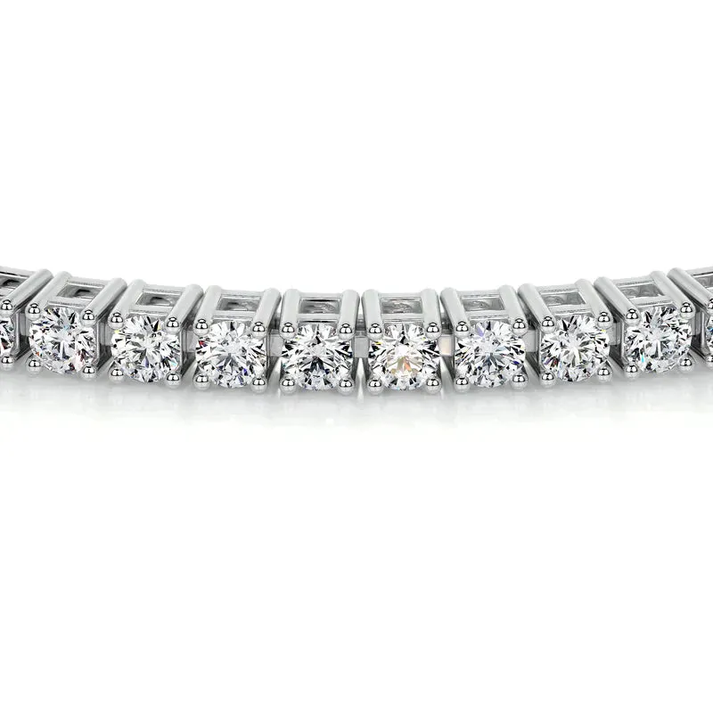 Genoveva 5MM 4 Prong Round Moissanite Tennis Bracelet