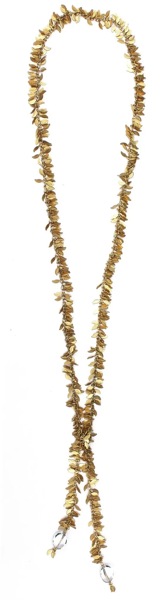 Gold or Silver Leaf Lariat