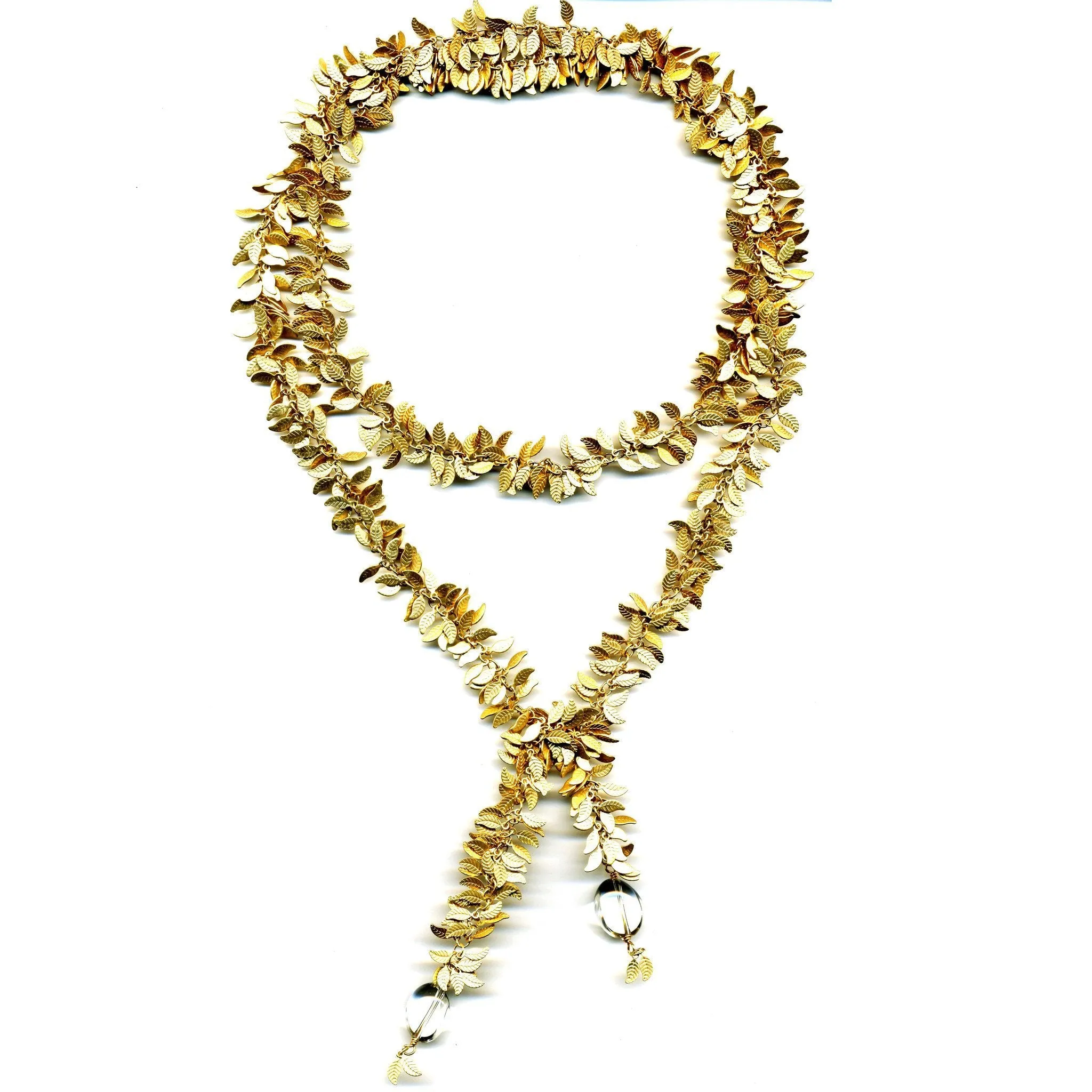 Gold or Silver Leaf Lariat