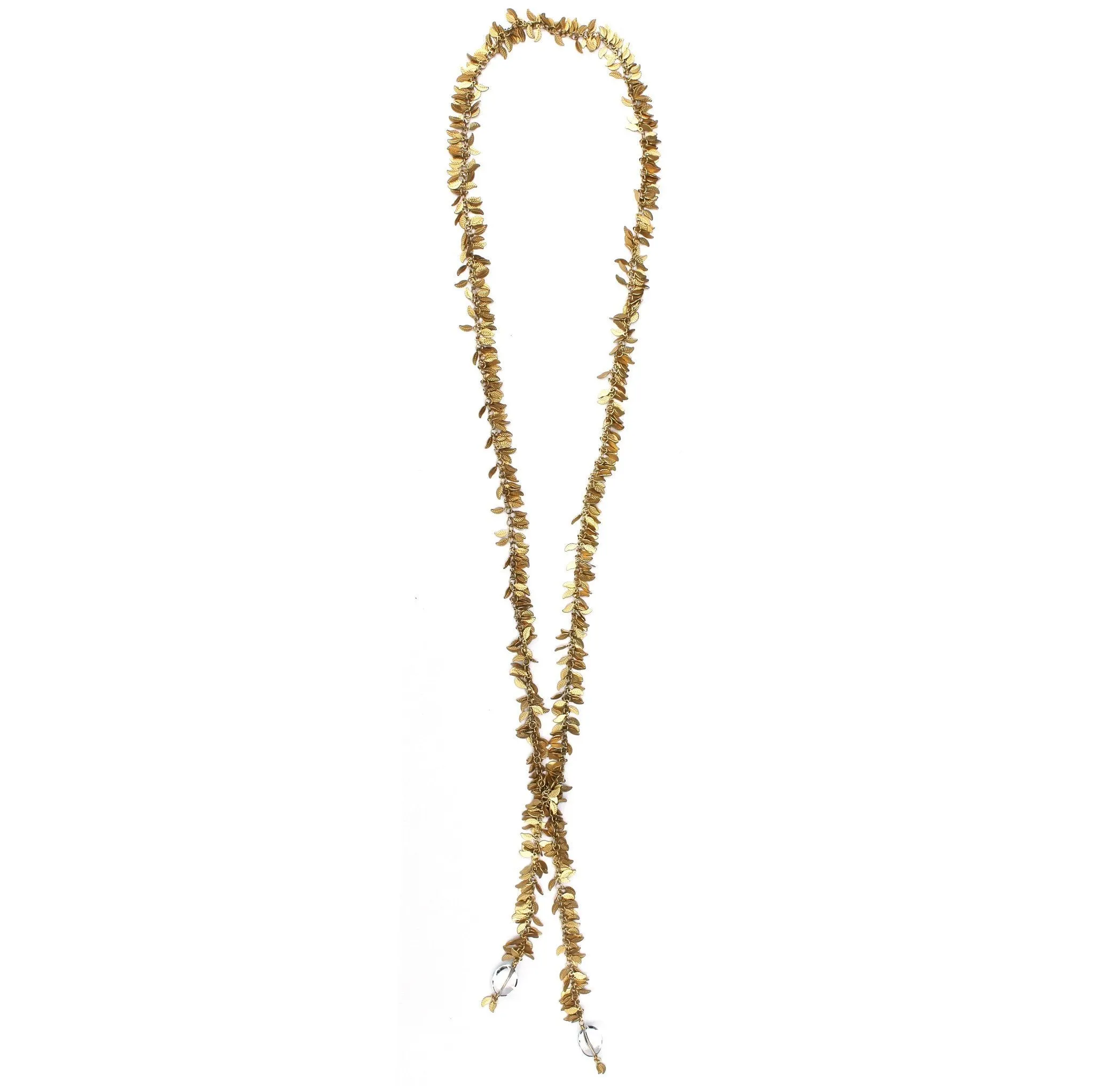 Gold or Silver Leaf Lariat
