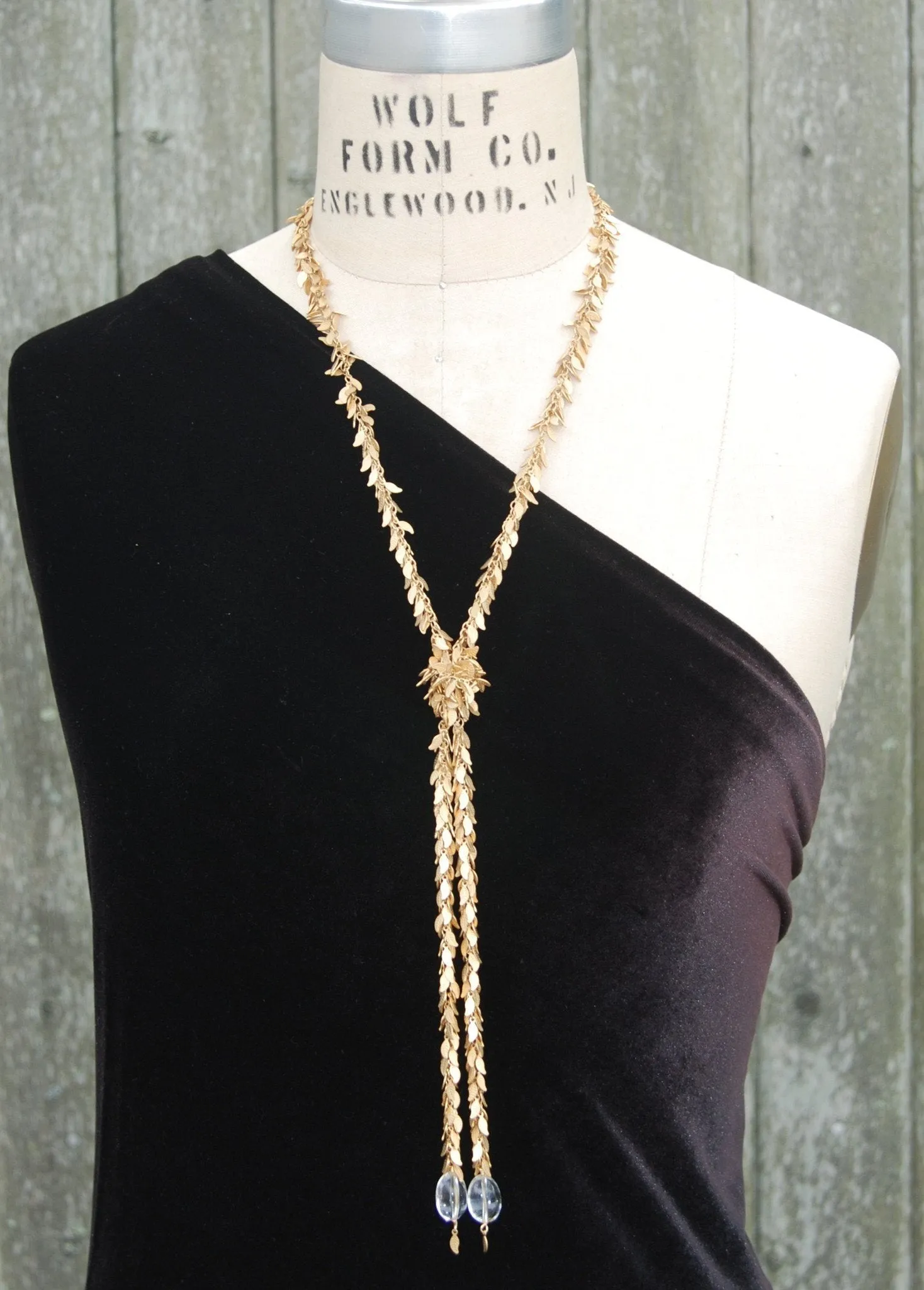 Gold or Silver Leaf Lariat